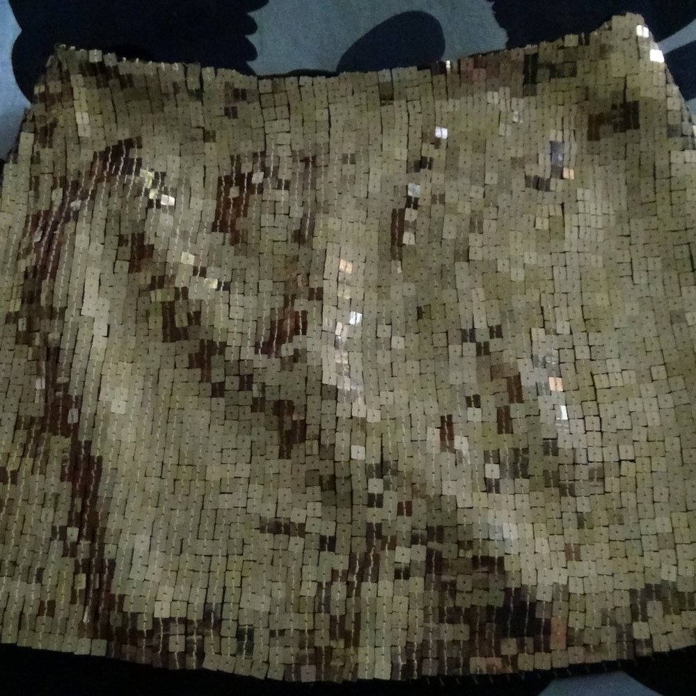 VS Gold Hugo Buscati Sequin Skirt